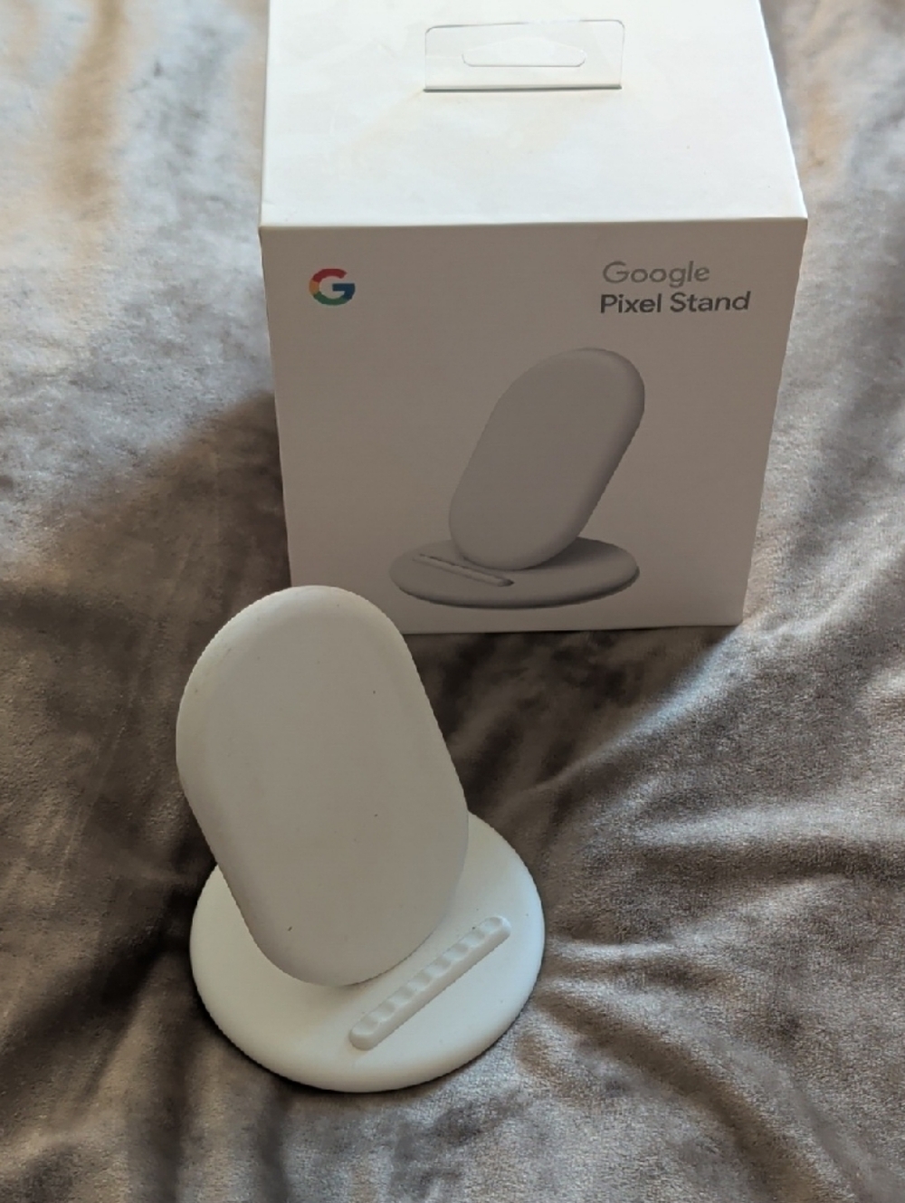 google White Pixel Stand Wireless Charging Dock